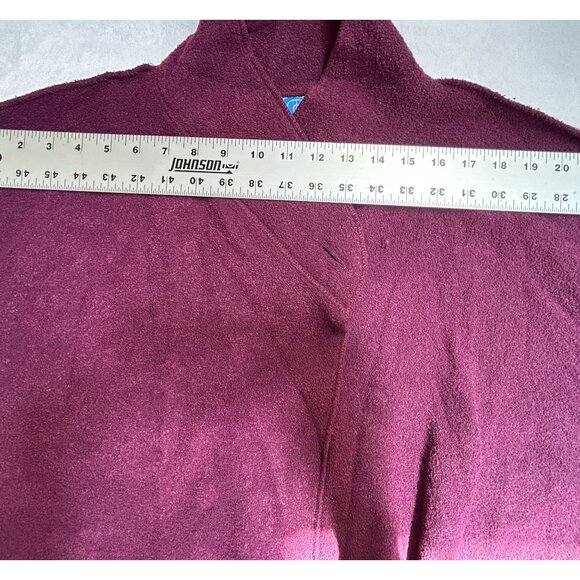 Isabella Womens Large Plum Cape Jacket Cardigan Open Front Lagenlook Pockets New - Picture 6 of 8